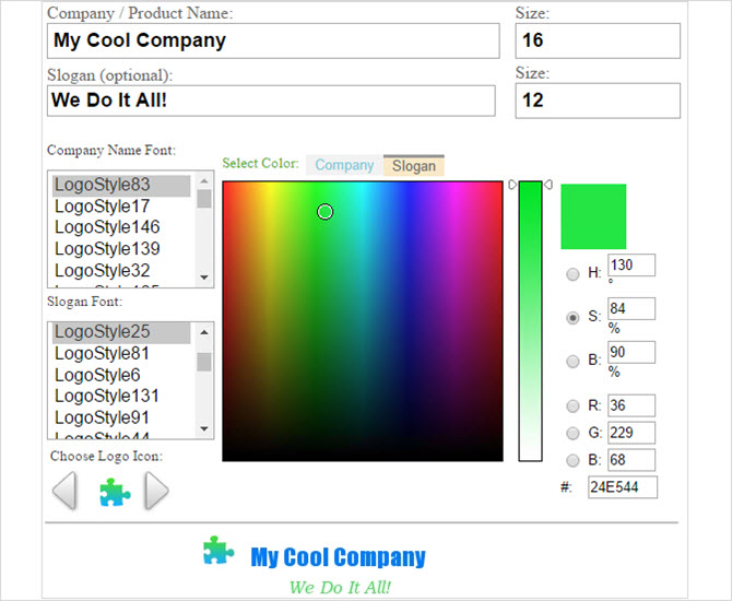 logomaker chrome app