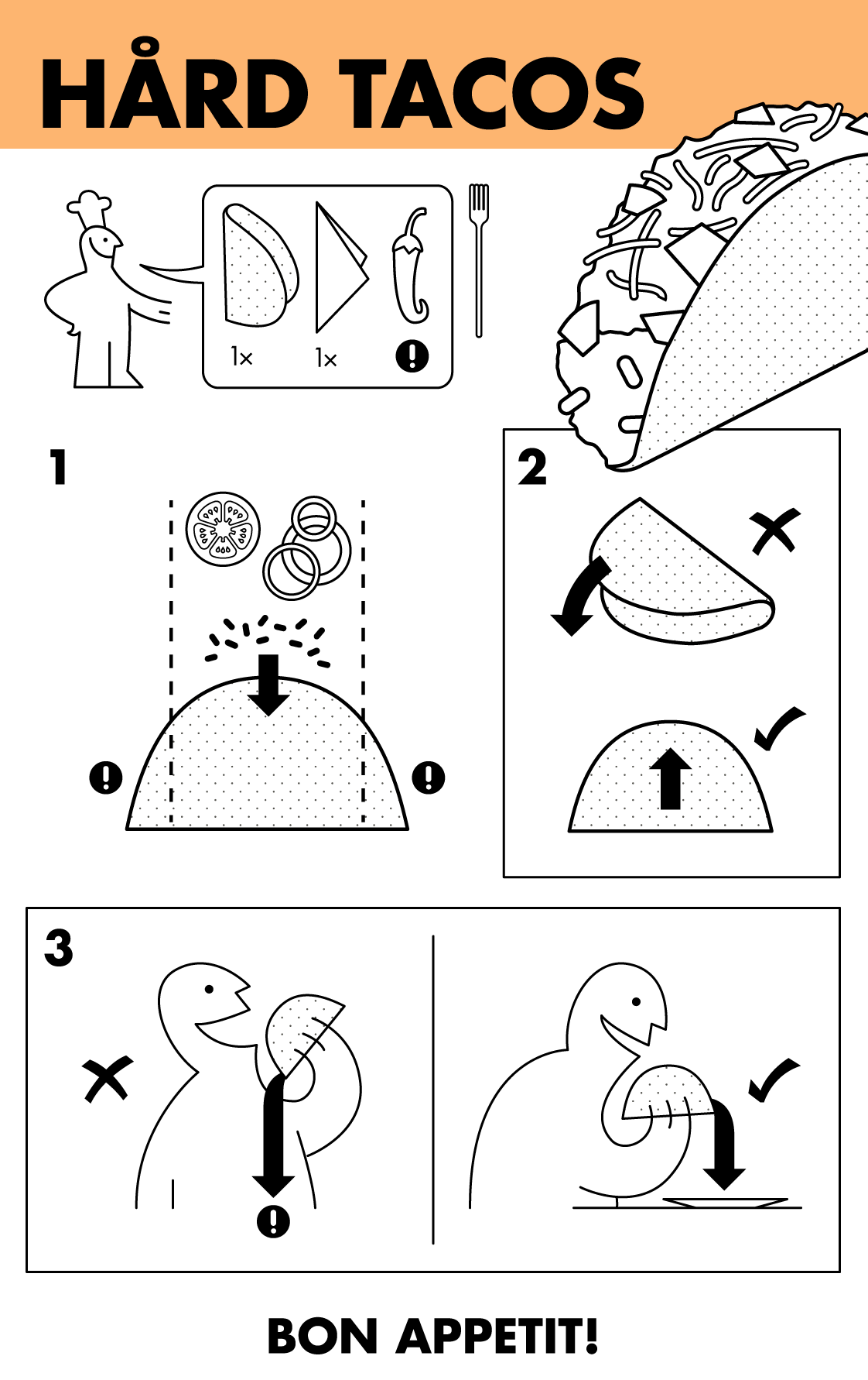 how to eat a hard taco