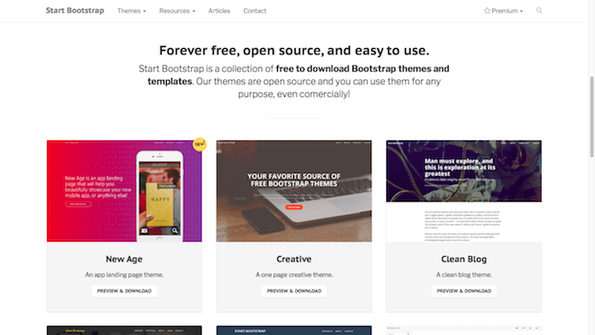 11 CSS Template Sites: Don't Start From Scratch! startbootstrap