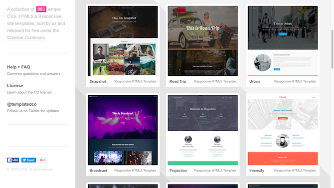 11 CSS Template Sites: Don't Start From Scratch! templated