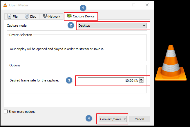 how to record with vlc player windows