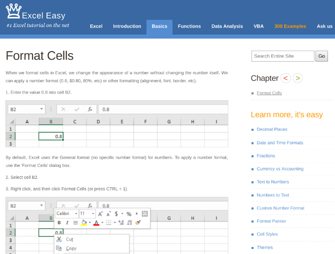 best excel tutorials and online courses