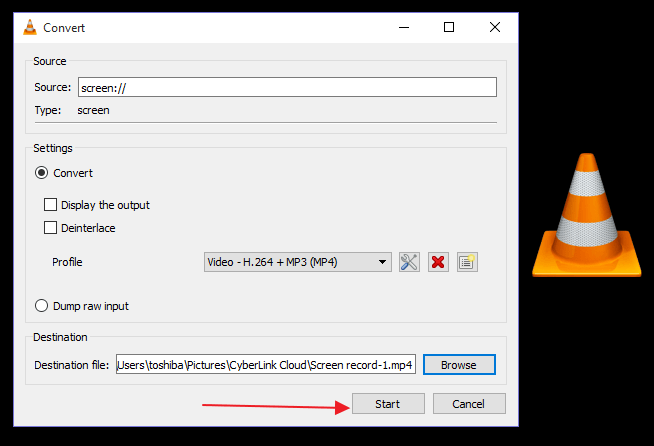 vlc media player wont record sound