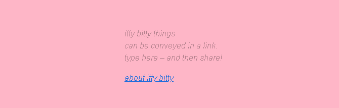 Build a hosting free HTML website with Itty Bitty