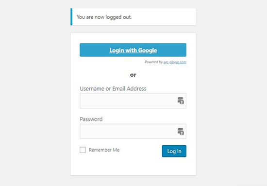 Login with Google